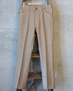 【定番デザイン】Laser Stitch Wrancher Pants / デニム / 細身シルエット / メンズ