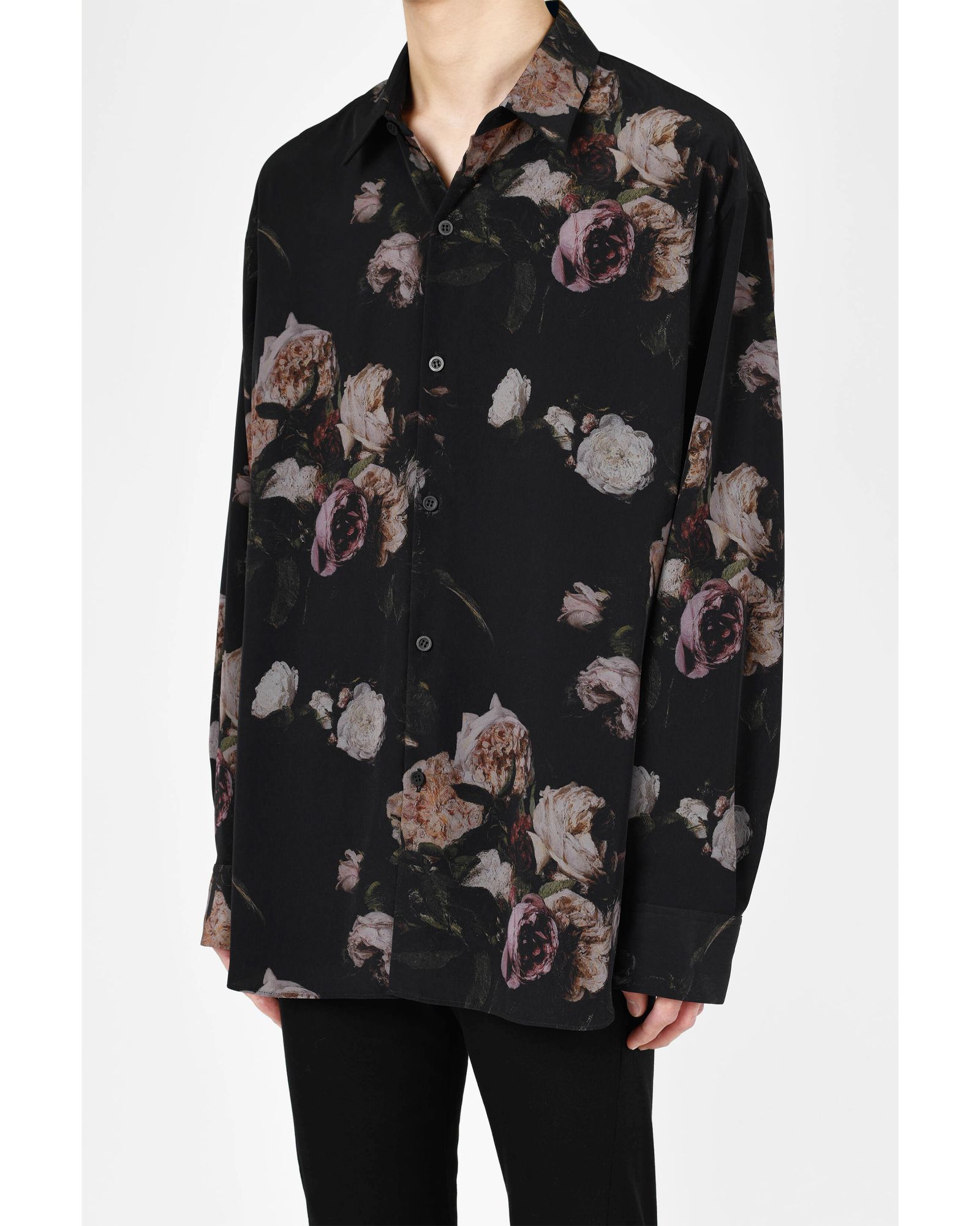 Dechine Paint Flower Big Shirt / 長袖シャツ / 総柄 / ビッグシルエット / メンズ