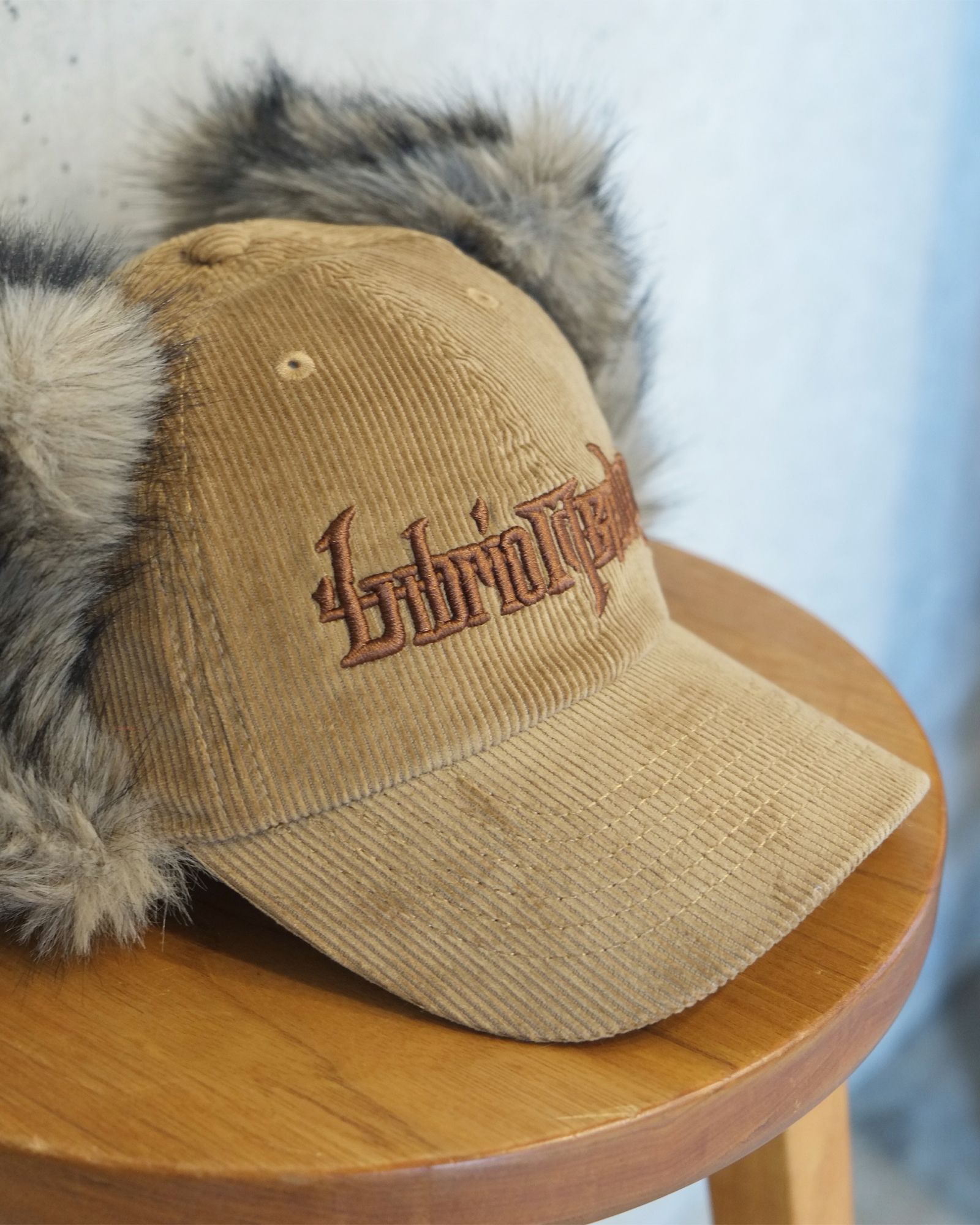 CORDUROY FLIGHT CAP / コーデュロイ フライト キャップ / ベージュ / LM-26aw-1235