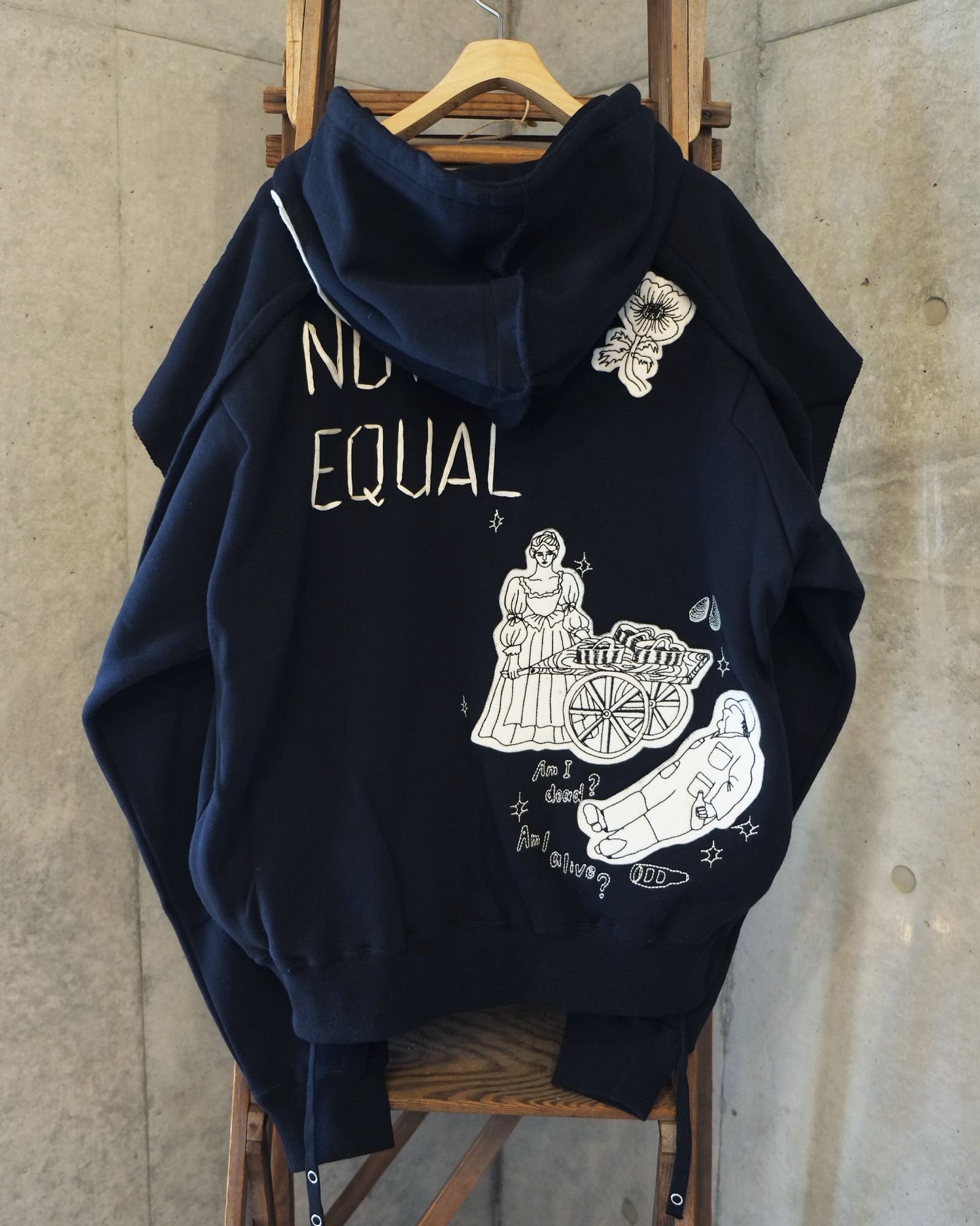 I Normie Zip Hoodie / ジップアップパーカー / ブラック / SW-SV-NRA-1001