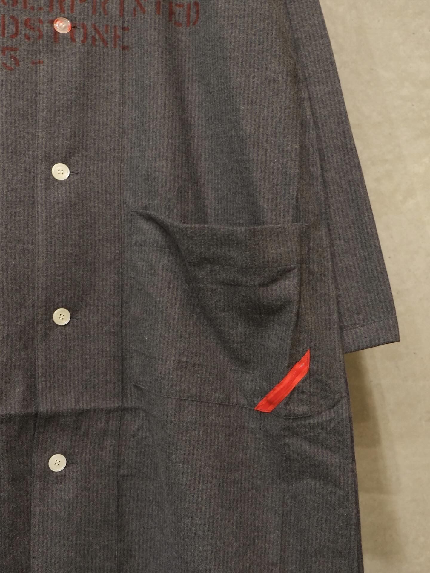 Hand-Stenciled Sleeper Stripe