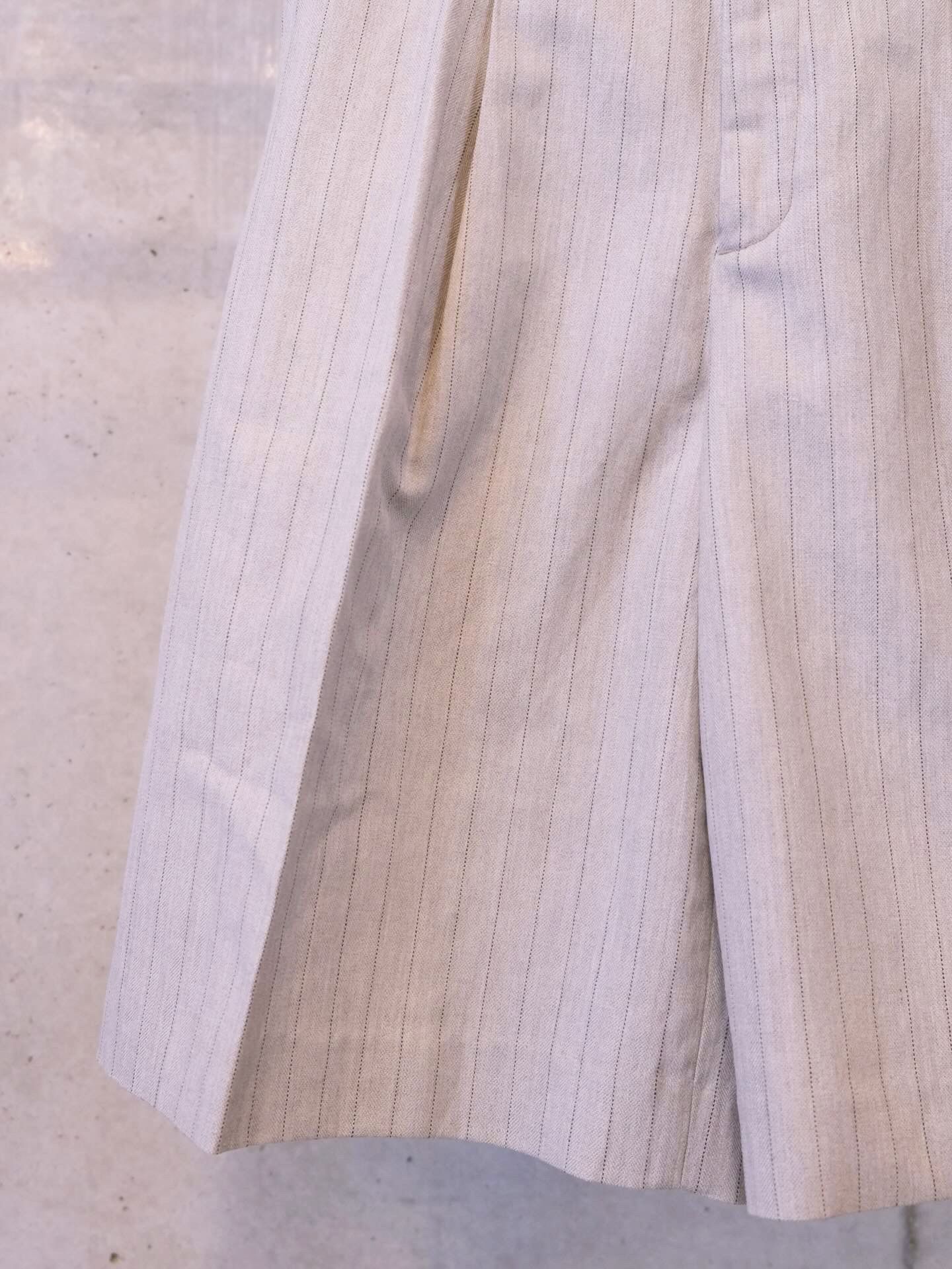 Stripe Wide Harf Trousers