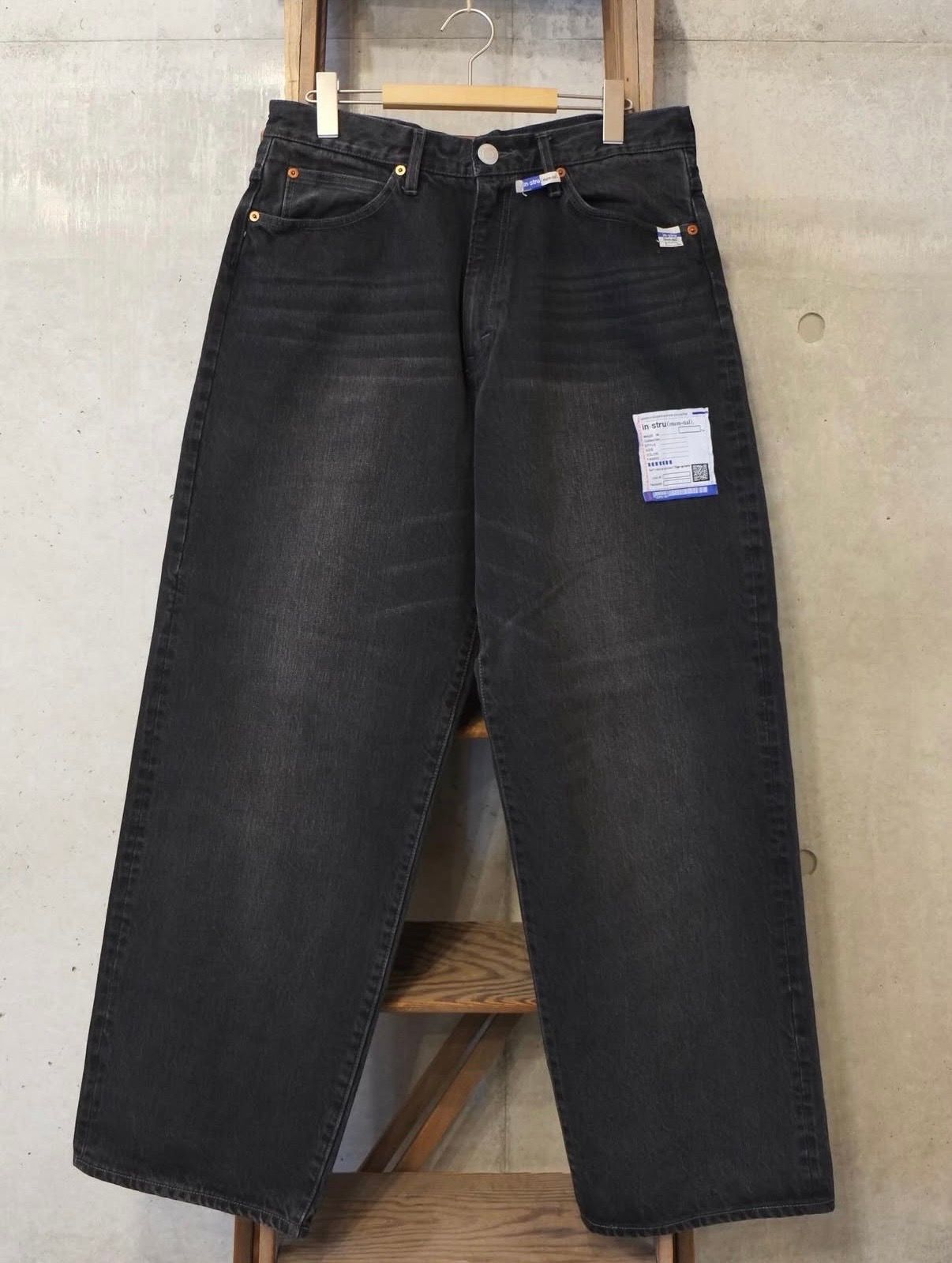 Hard Washed Selvage Denim Baggy Pants