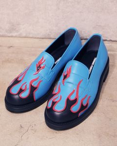 Flame Pettern Dress Shoes