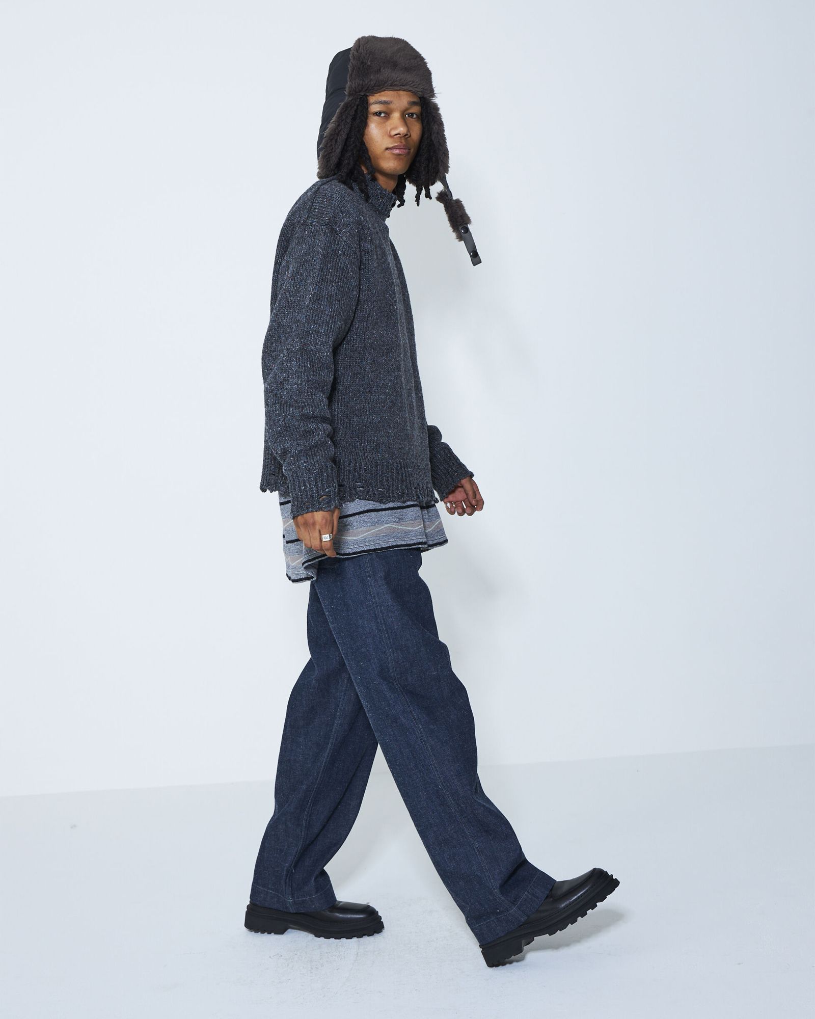Denim Utility Trousers