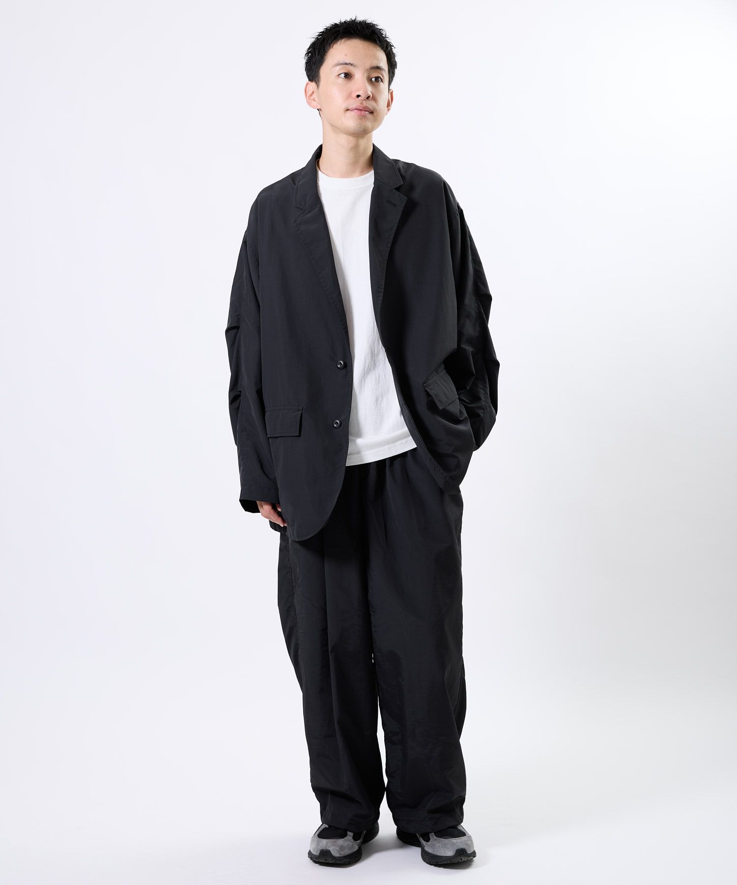 Supplex® DAILY LOOSE 2B JACKET / ルーズ 2Bジャケット / ブラック / MTM-JK-0384-26-C