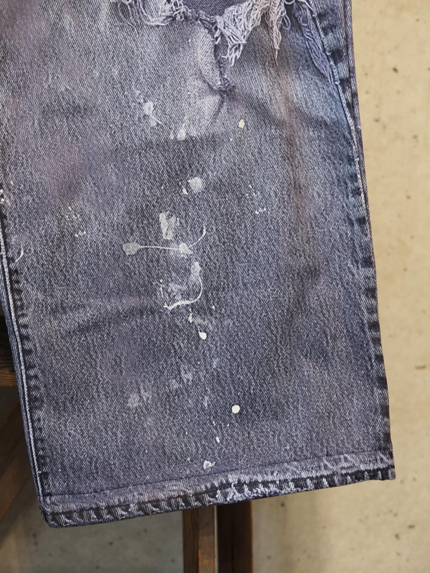 Denim Printfleece Lining Wide PT