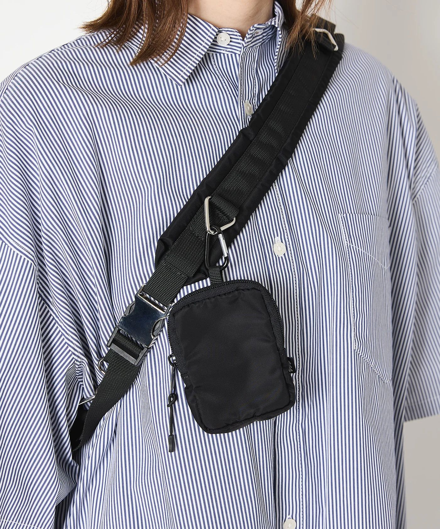 POUCH SHOULDER BAG / ポーチ ショルダーバッグ / ブラック / MTM-BG-0177-23-C