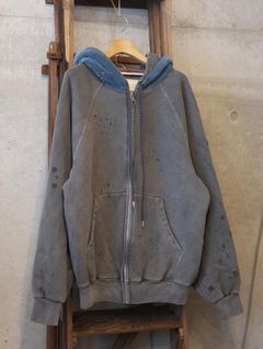 Velour Layered Zip up Hoodie