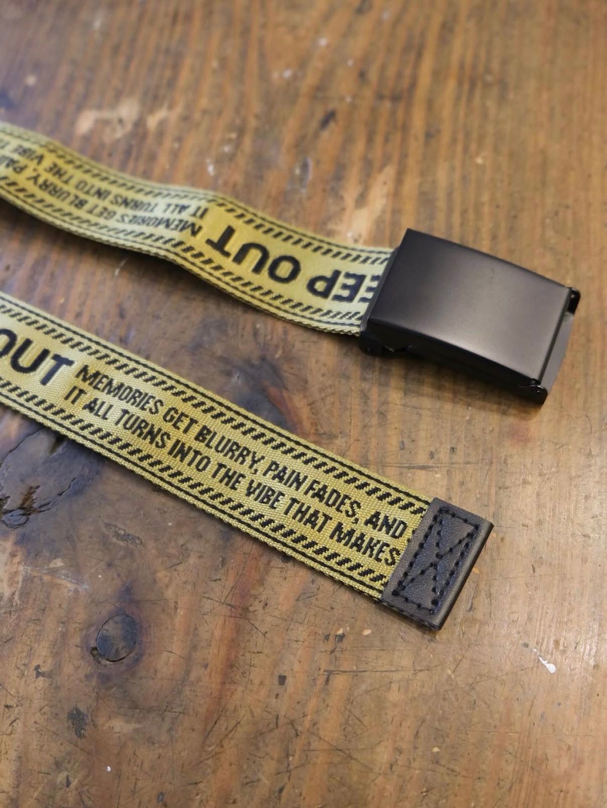 MEMORIES KEEP OUT Belt