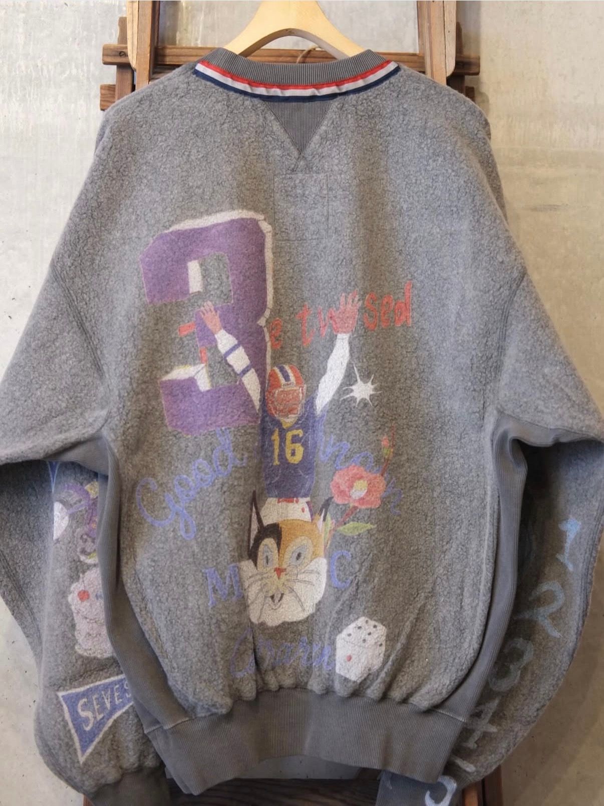 Graffiti Wool Sweat Shirt Ver,Ridawo