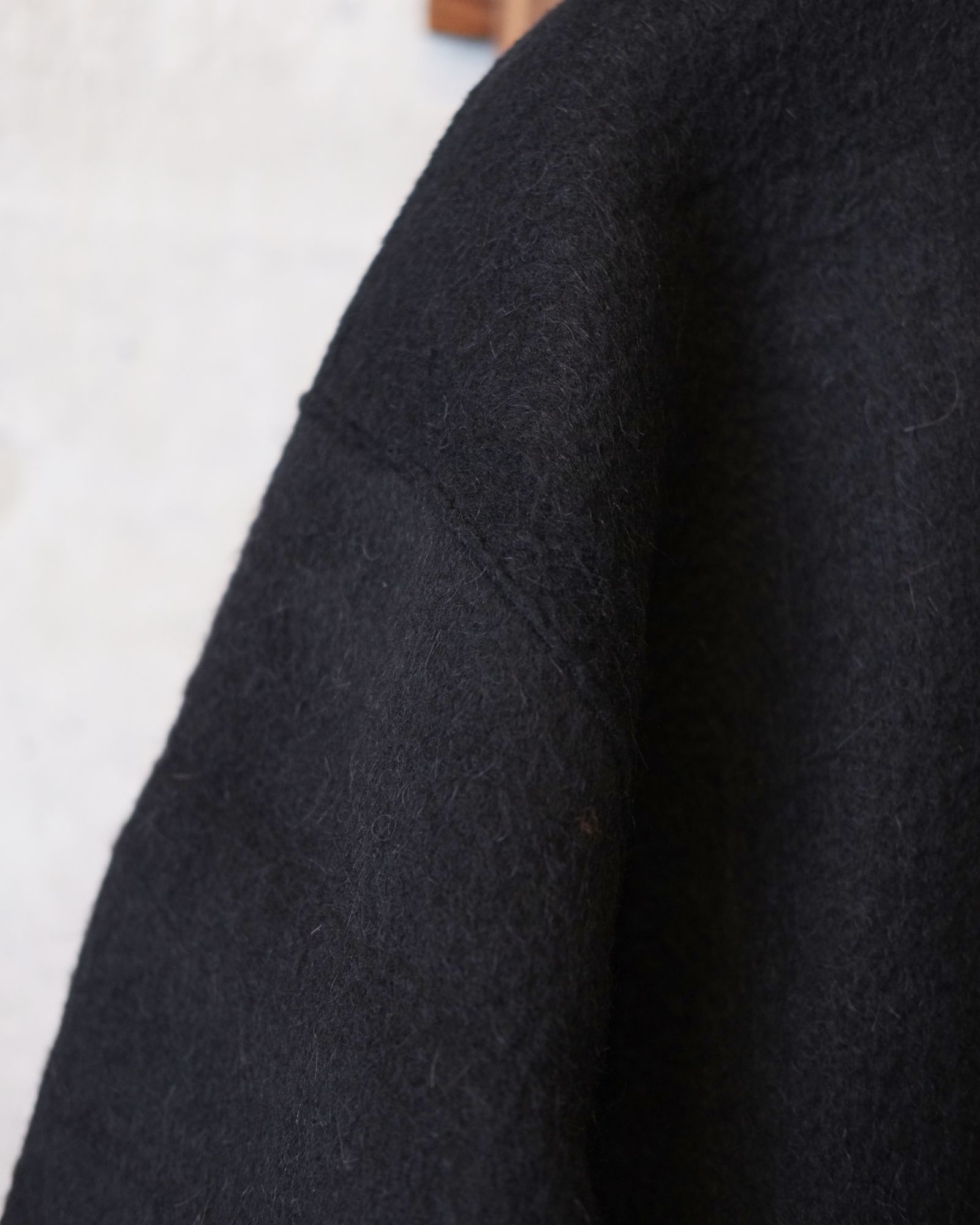 Cut Off 1B Cardigan(NEEDLE SHAGGY MOHAIR) / カーディガン / ブラック / M-P2-KW6