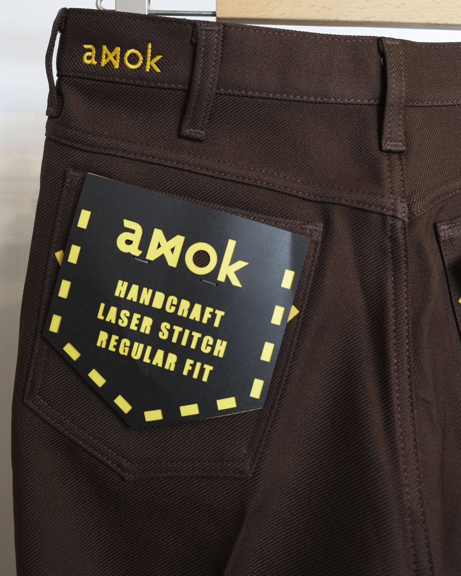 AMOK - 【定番デザイン】Laser Stitch Wrancher Pants / デニム