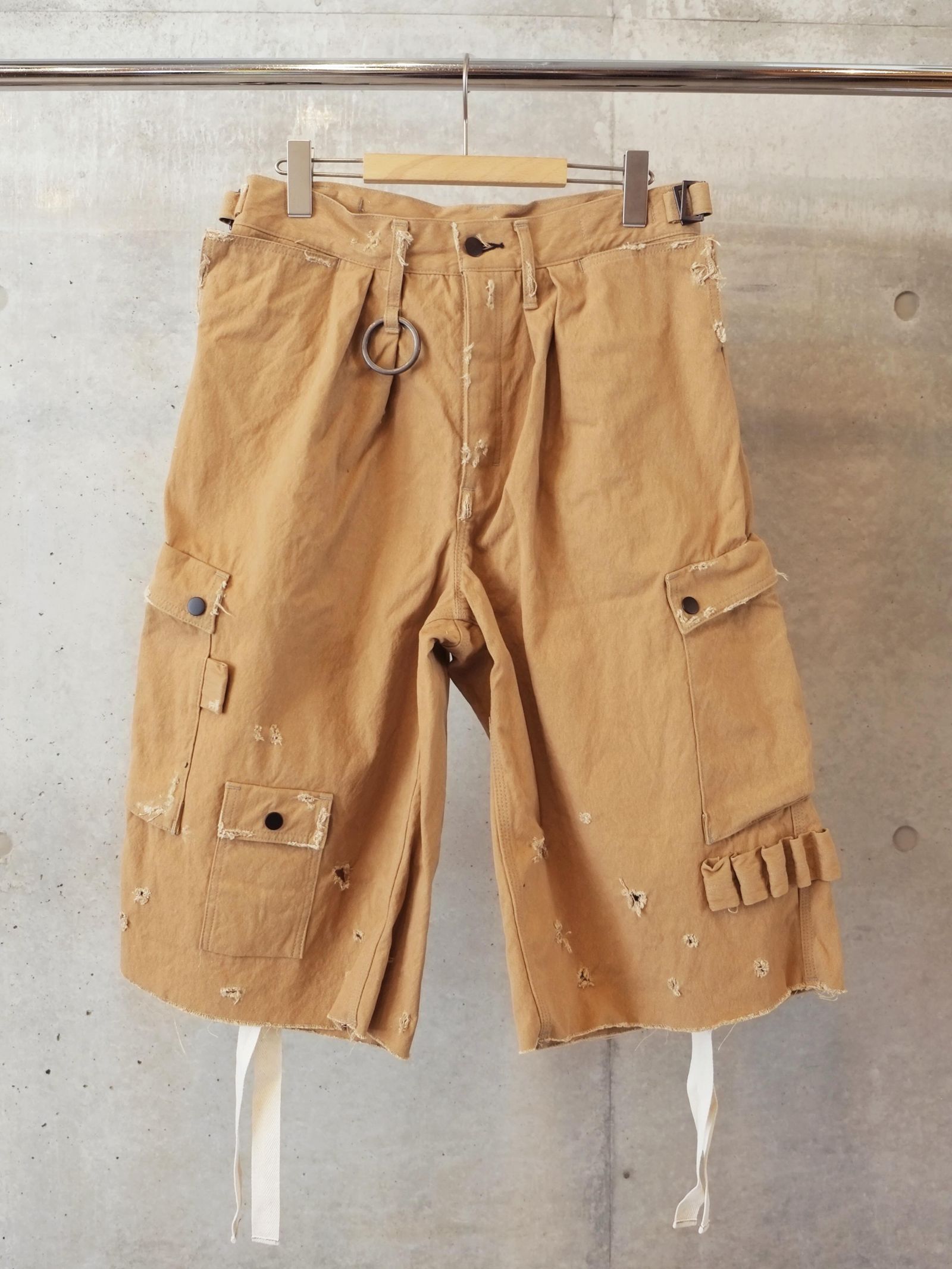 Heavy Cargo Short With Damaged(AGED CANVAS)