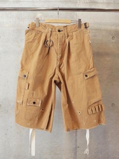 Heavy Cargo Short With Damaged(AGED CANVAS)