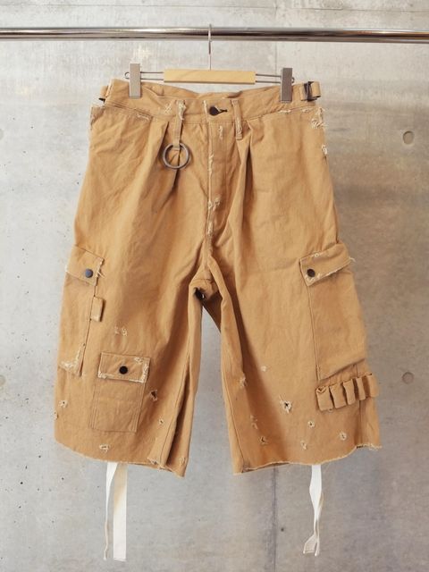 Heavy Cargo Short With Damaged(AGED CANVAS)