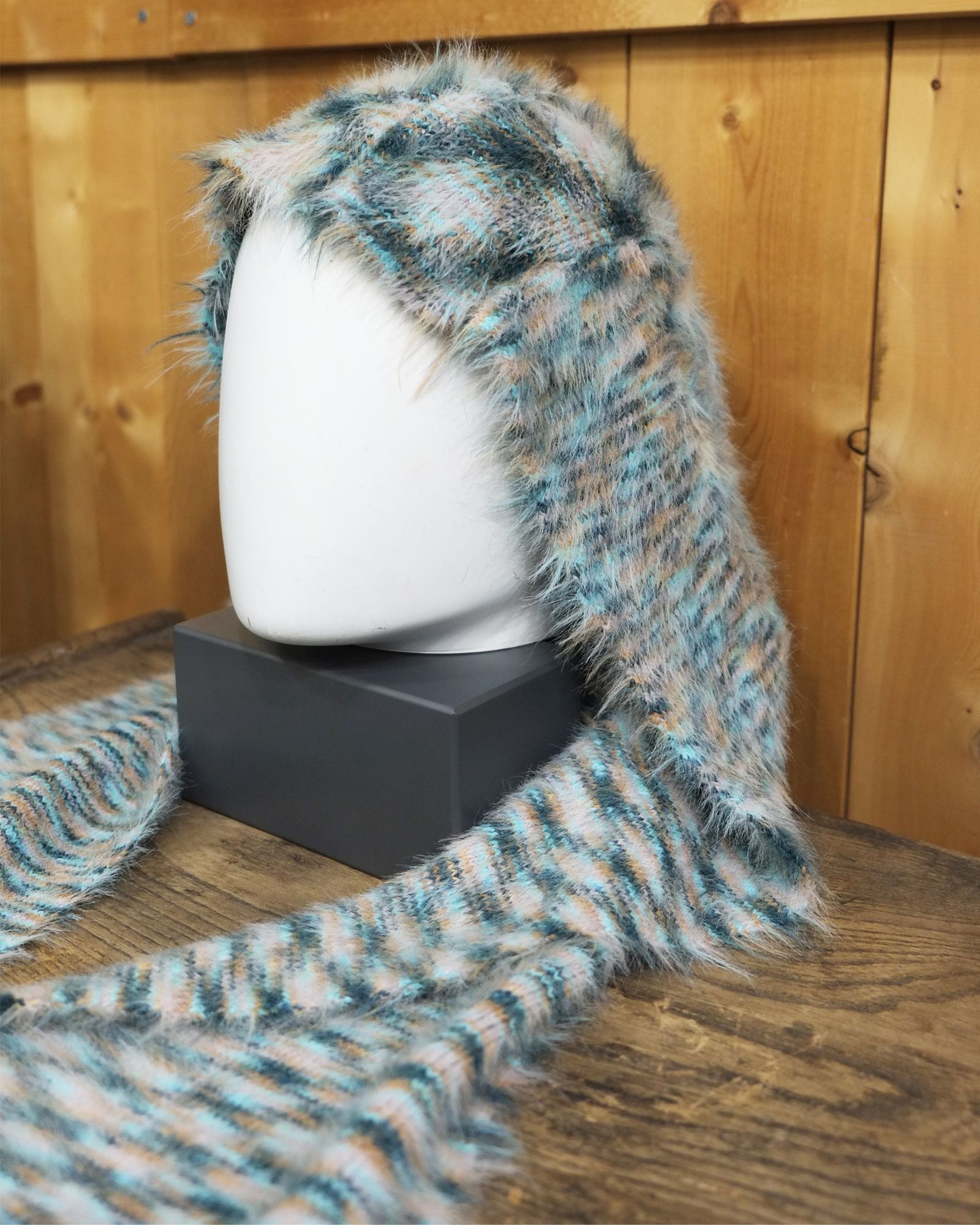 Hooded Scarf / フード スカーフ / ブルー / LM-26aw-1206