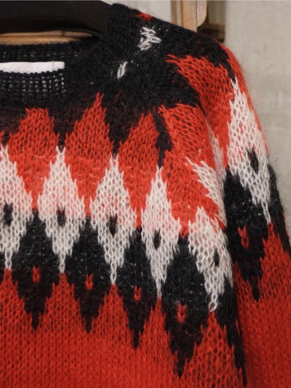 Hand Knit Snowflake Sweater