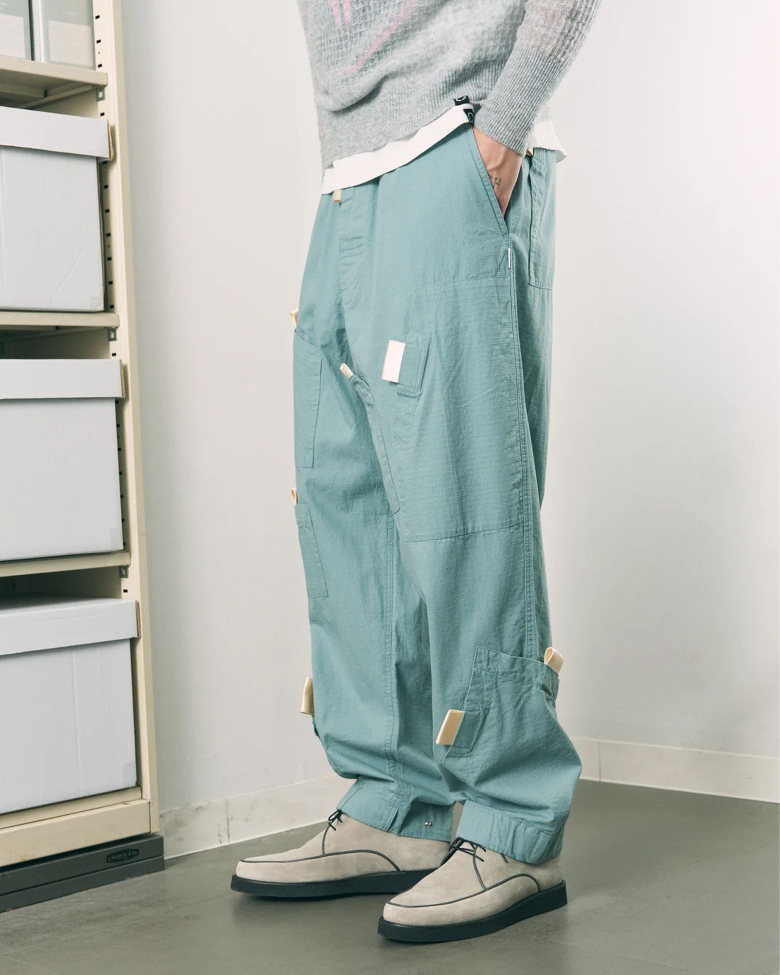 Pull Tab Flight Pants / フライトパンツ / フェードミント / PD-262-BT-061