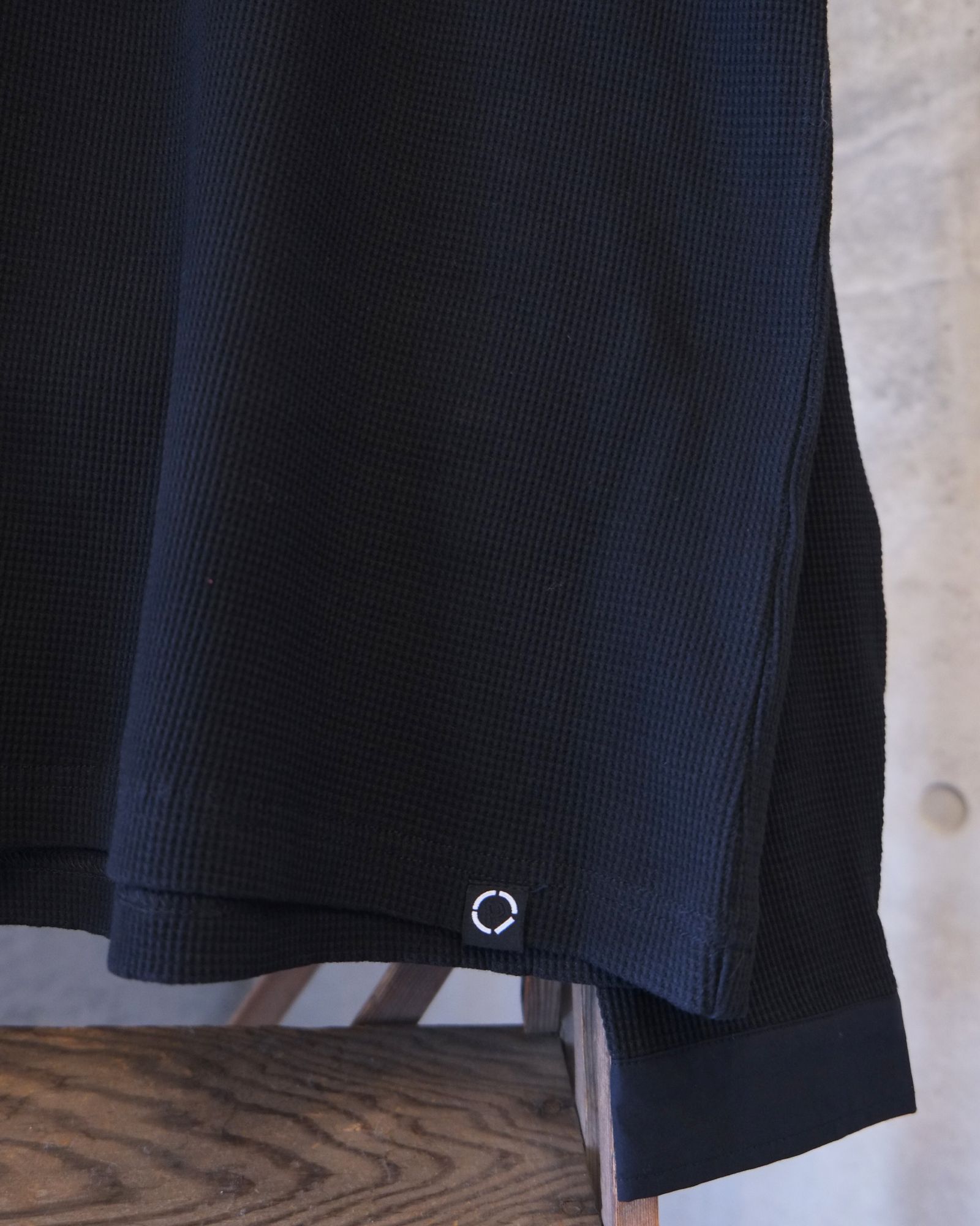 Double Henley L/S Tee / ヘンリー ロングスリーブTシャツ / ブラック / PD-262-LCS-041