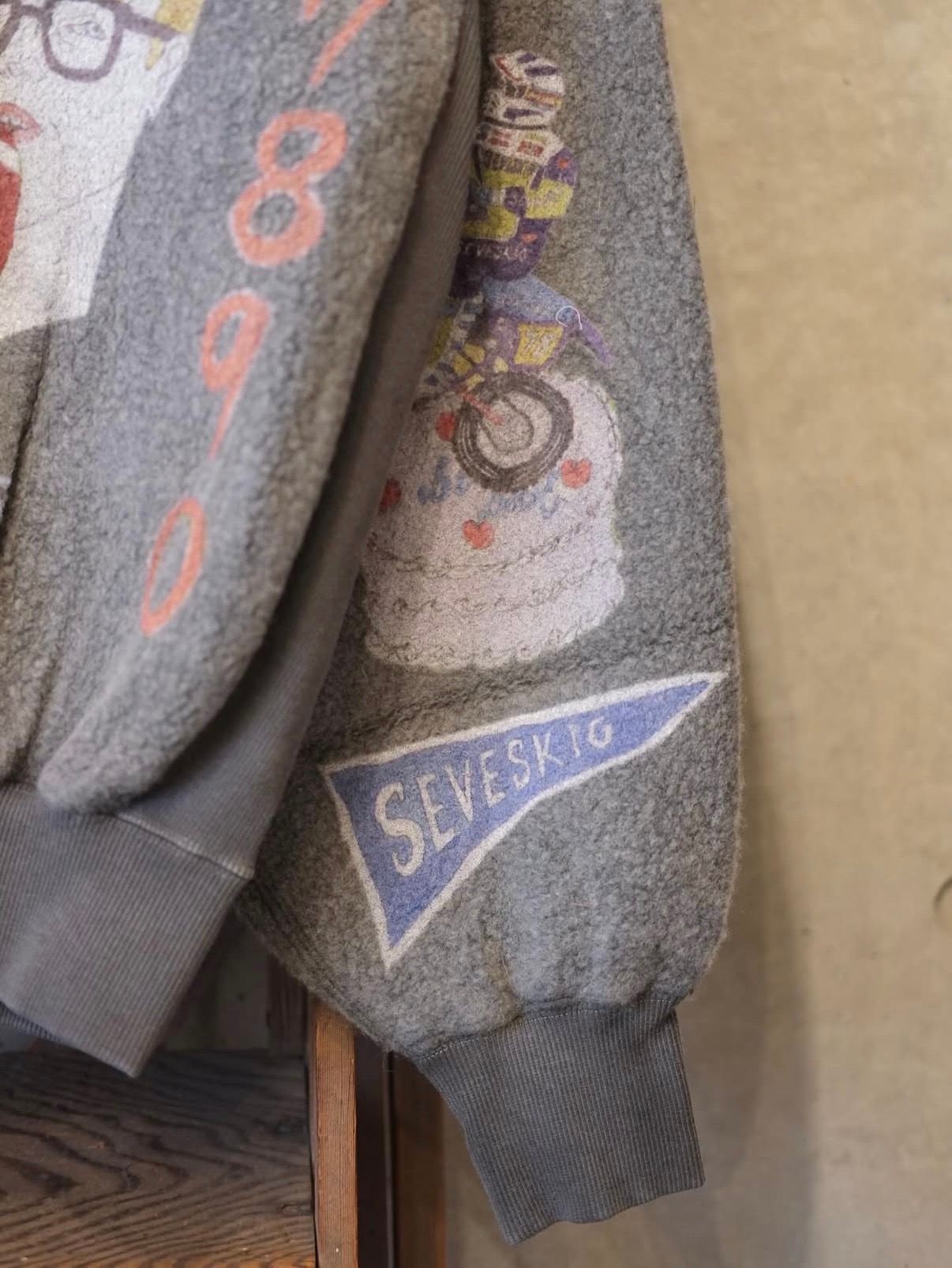 Graffiti Wool Sweat Shirt Ver,Ridawo