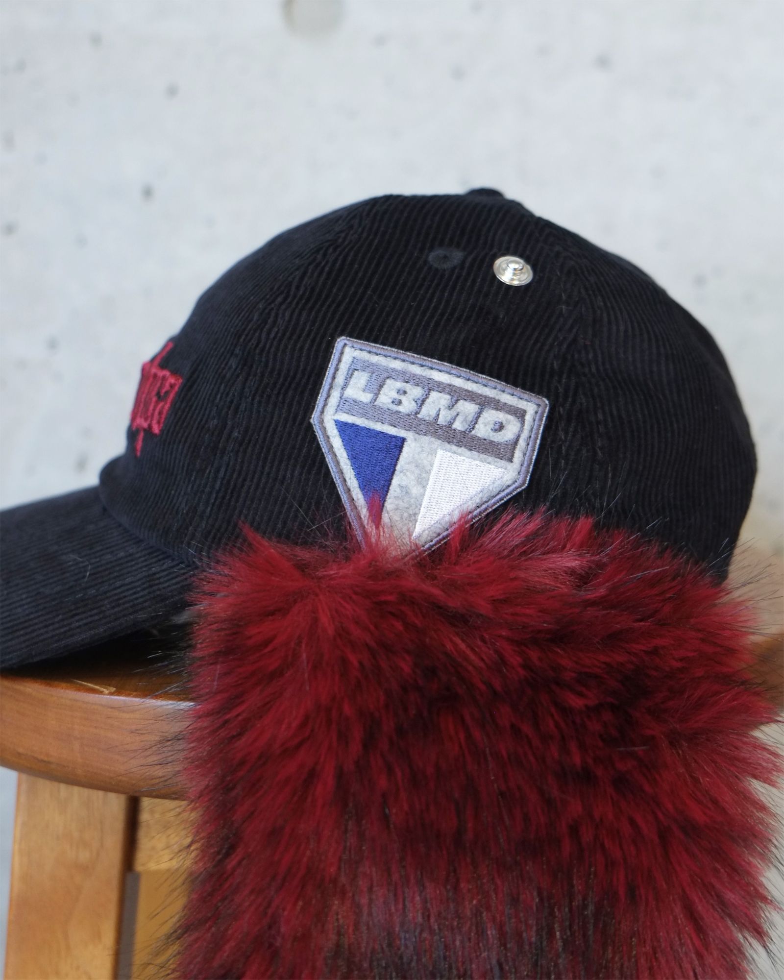 CORDUROY FLIGHT CAP / コーデュロイ フライト キャップ / ブラック / LM-26aw-1235