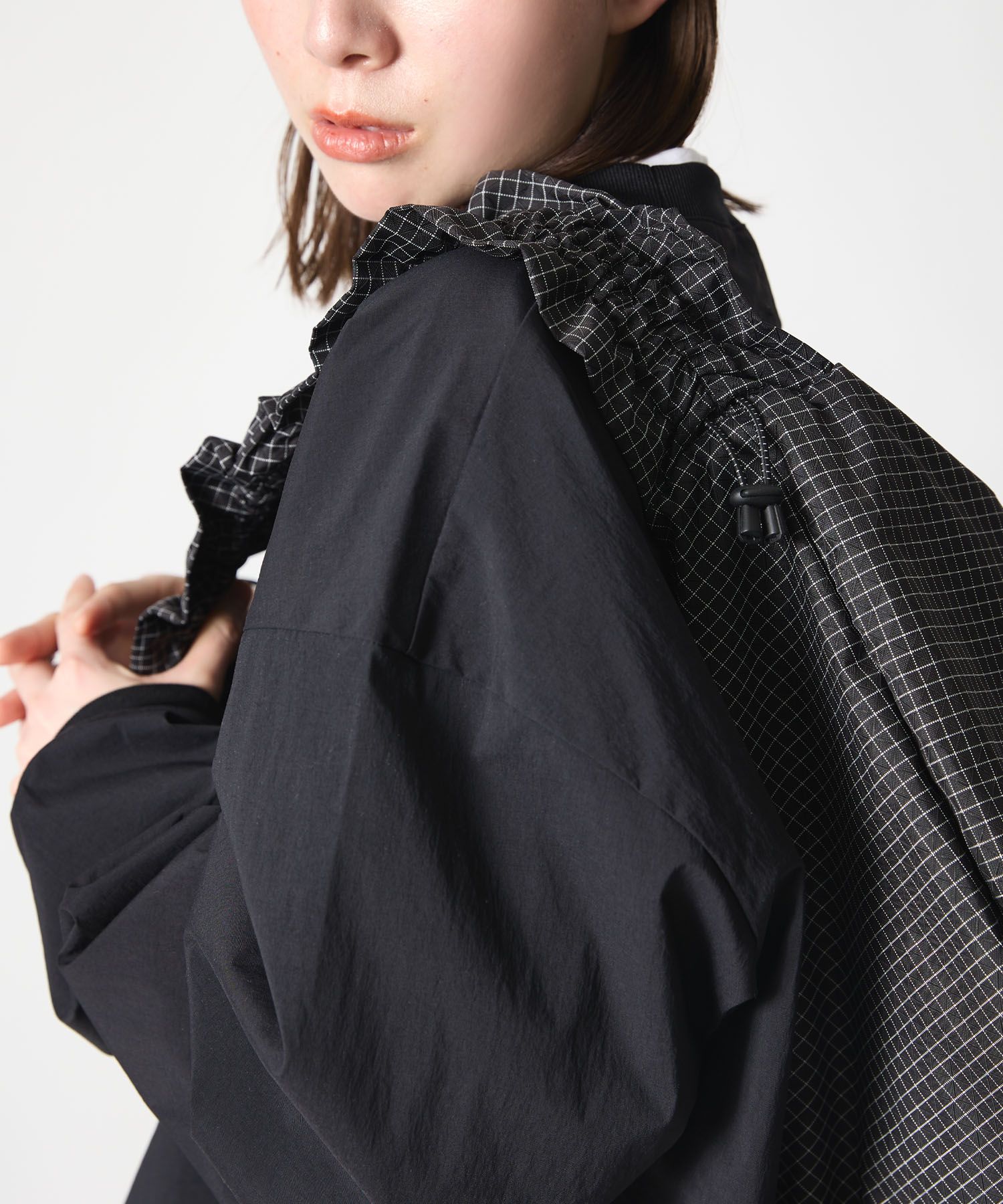 GATHER MESSENGER BAG / ギャザー メッセンジャーバッグ / グラフチェック /  MTM-BG-0372-26-A