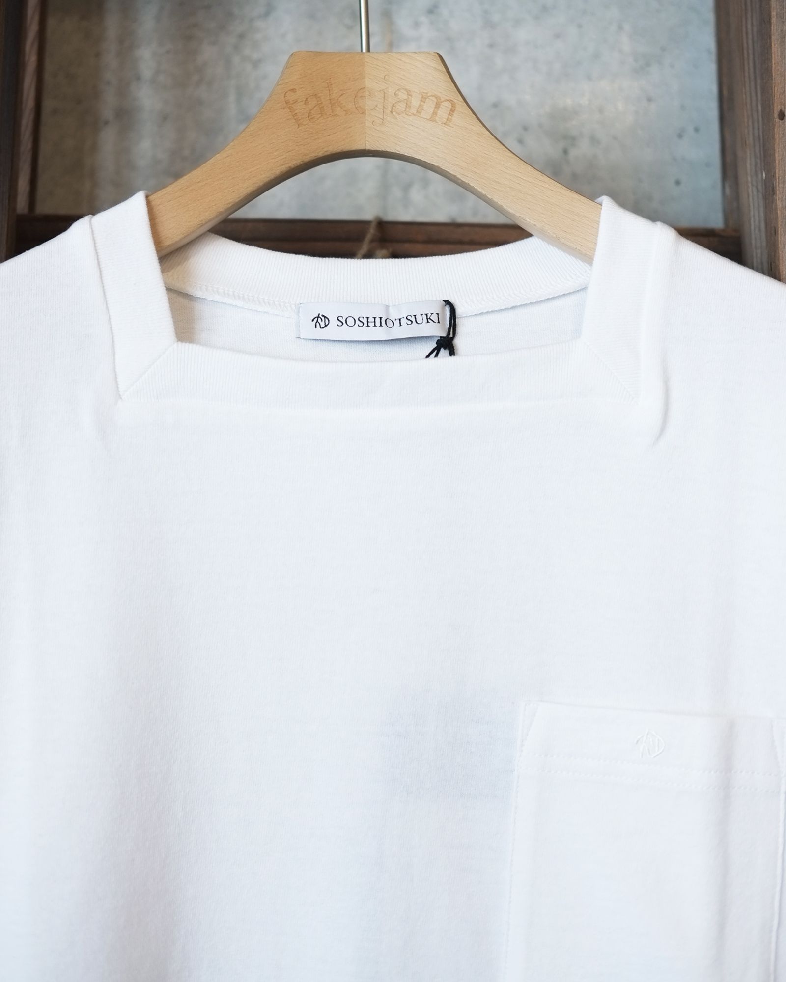 SOSHIOTSUKI - Square Neck Cut Sew SS | fakejam