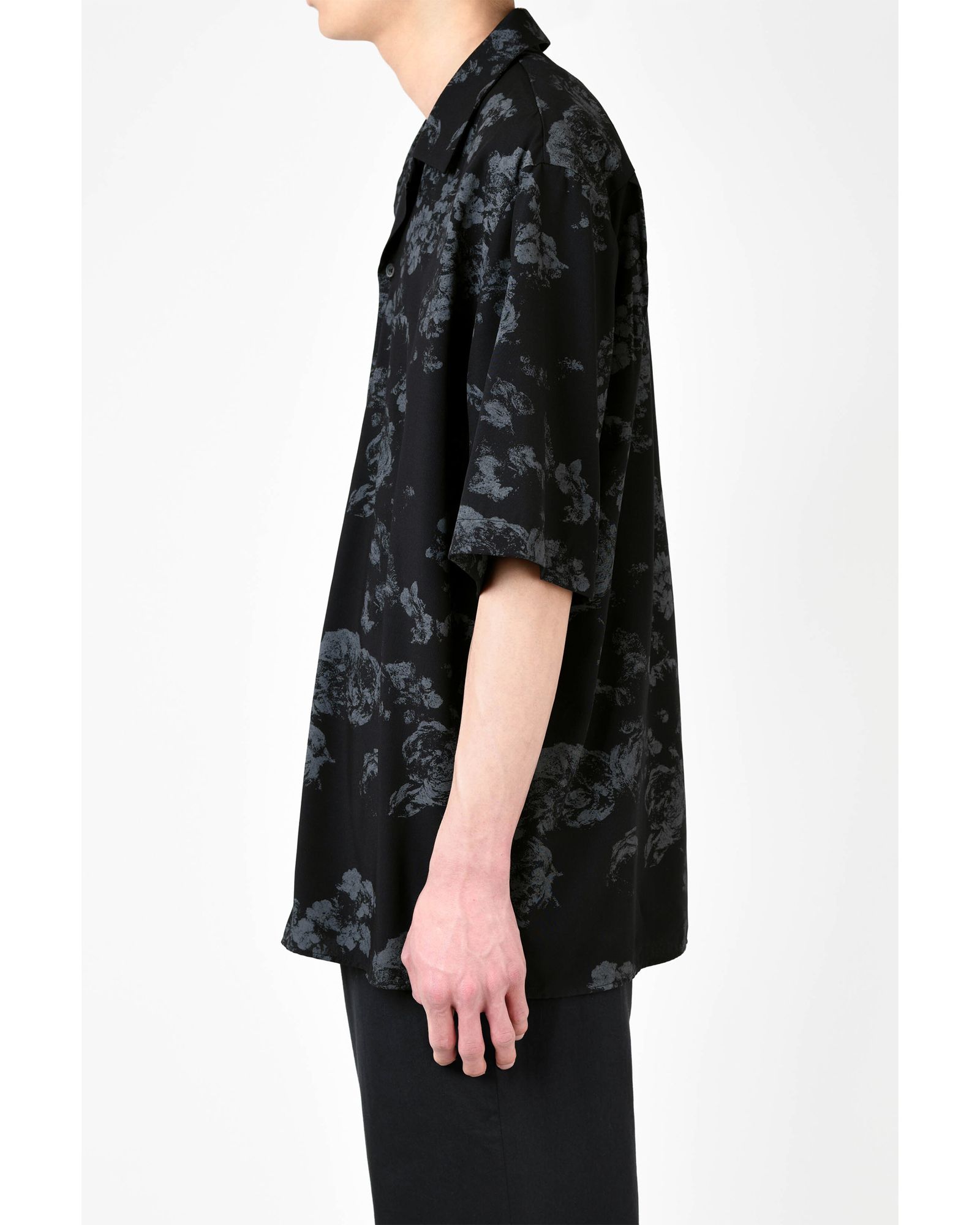 LAD MUSICIAN 半袖シャツ 44 黒 LAD MUSICIAN - Short Sleeve Open Collar Shirt | fakejam