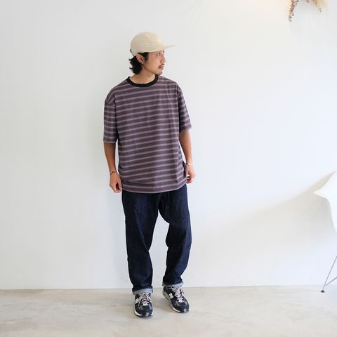 【2023.6.30(Fri) 】CALEEのボーダーTをメインに今の気分なサイズ感で