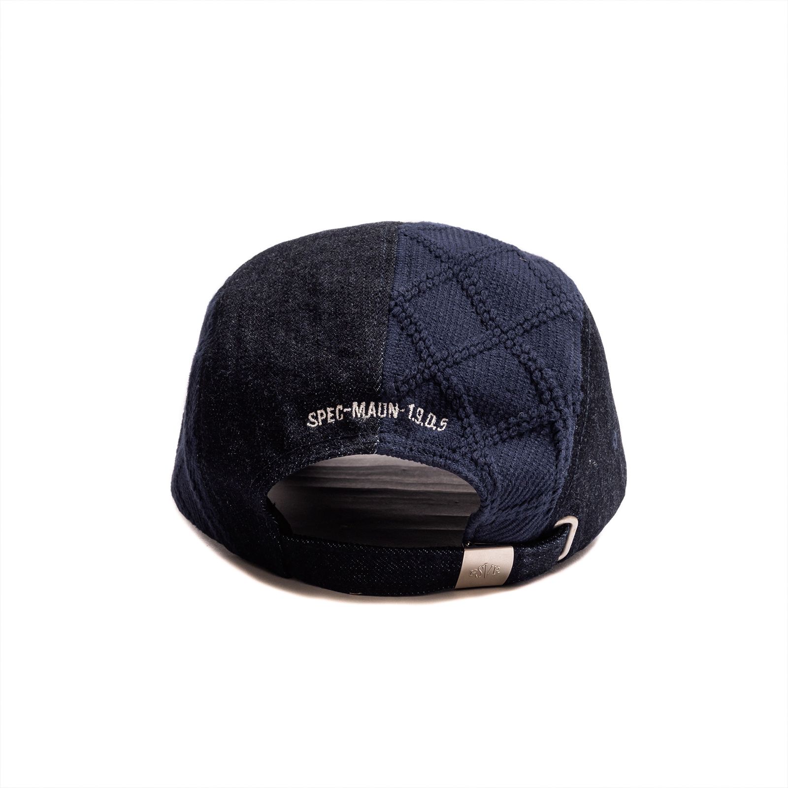 【ラスト1点】spliced 5-panel denim cap / ブルー