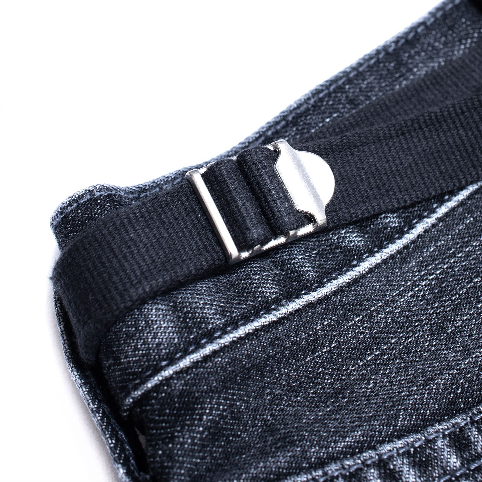 【ラスト1点 XL】distressed selvedge denim jeans / ウォッシュドブラック