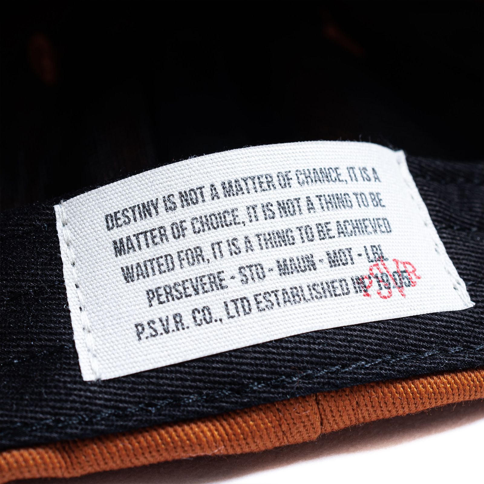 【ラスト1点】6-panel twill cap / オレンジ