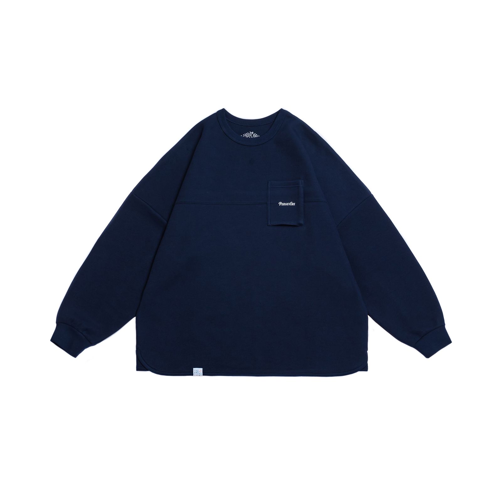 【ラスト1点 M】anti-wrinkle L/S classic pocket t-shirt / ネイビー