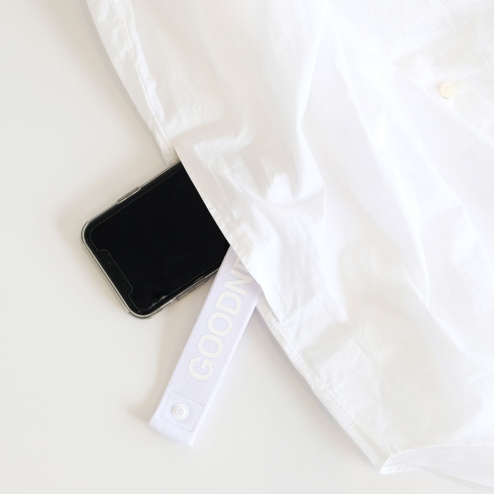 [ラスト1点 M ] コットンブロード ワイドシルエットシャツ / noel regular collar shirts / ホワイト