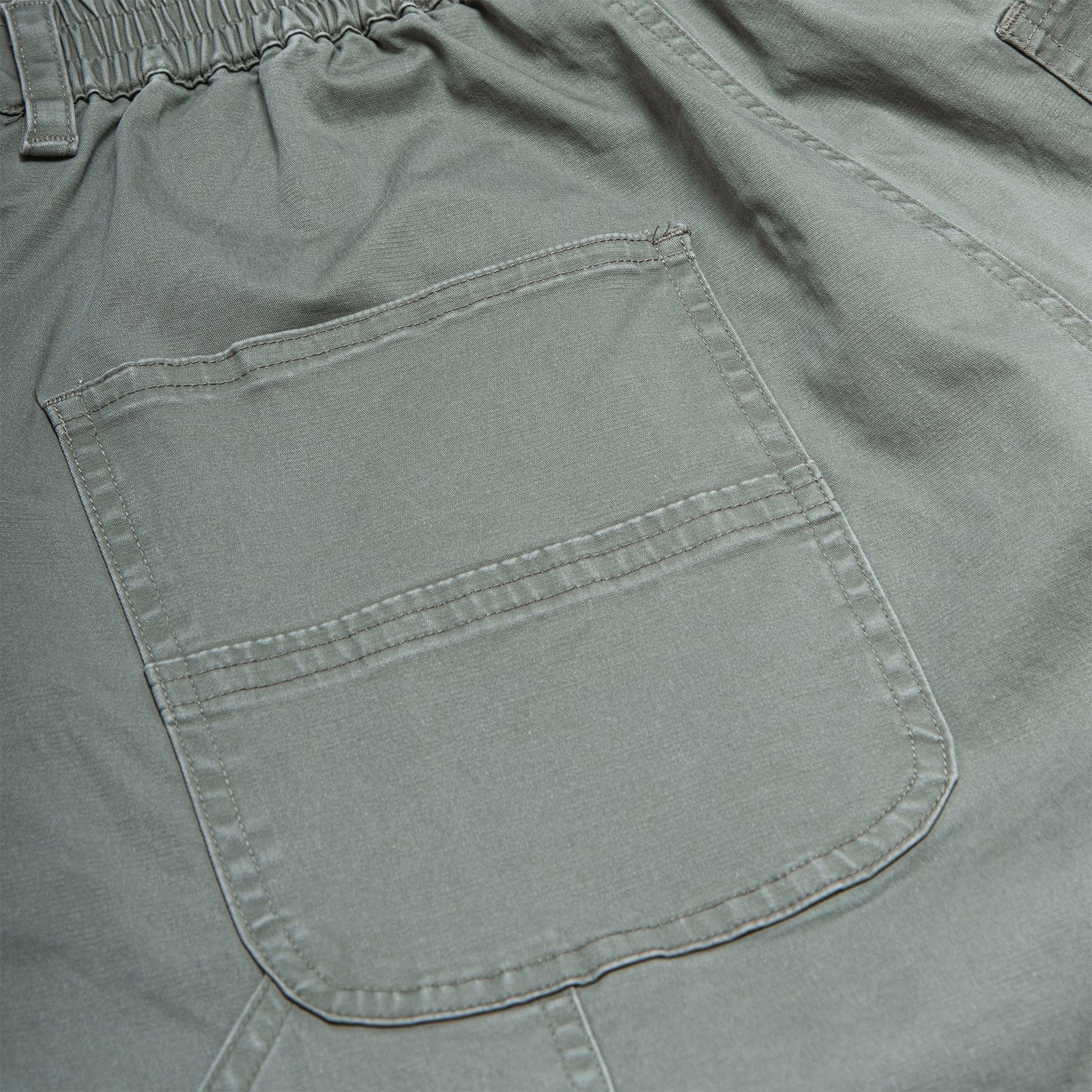 【ラスト1点 XL】heavy enzume washed tapered pants / グリーングレー
