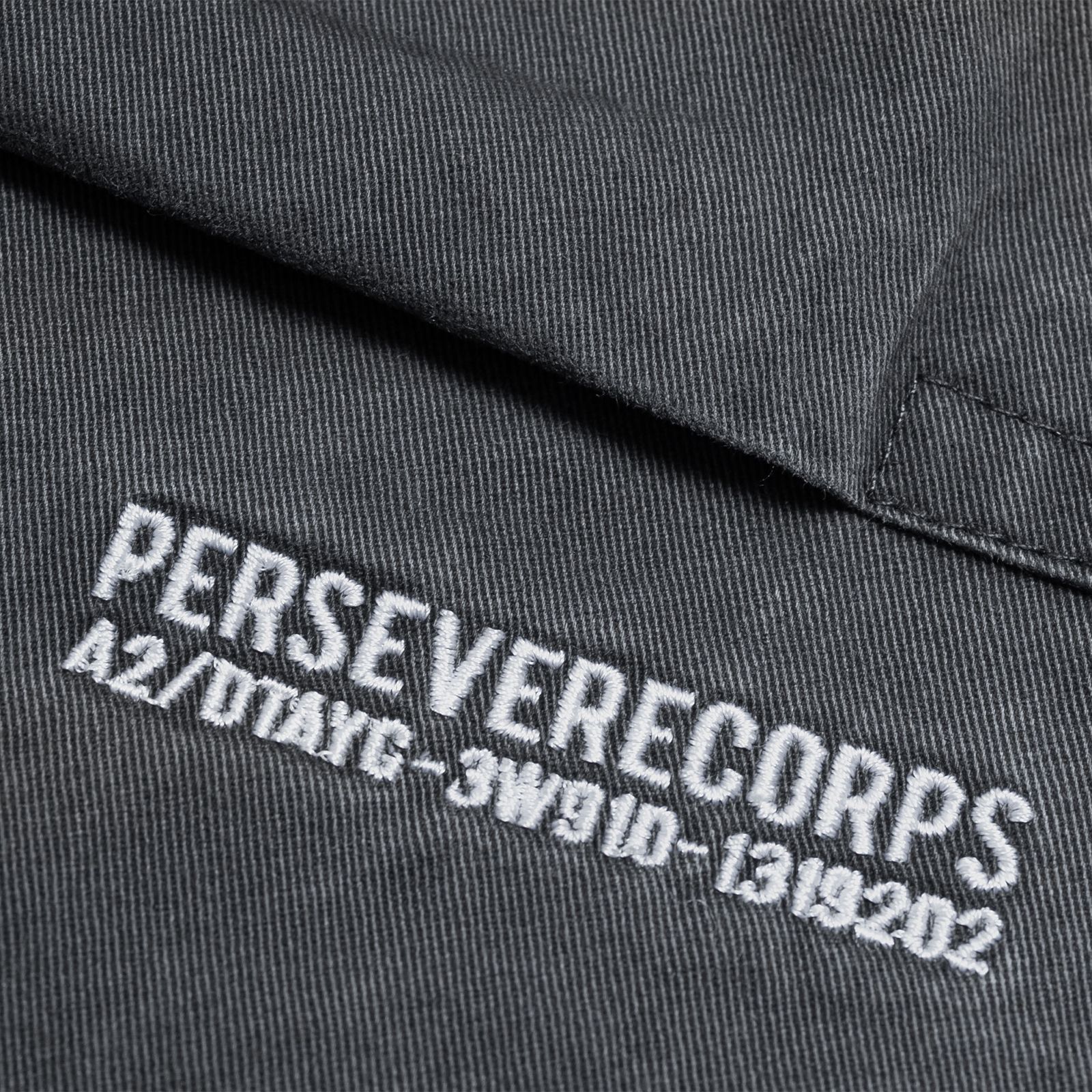 【ラスト1点 L 】unique pocket design tapered pants / ダークグレー