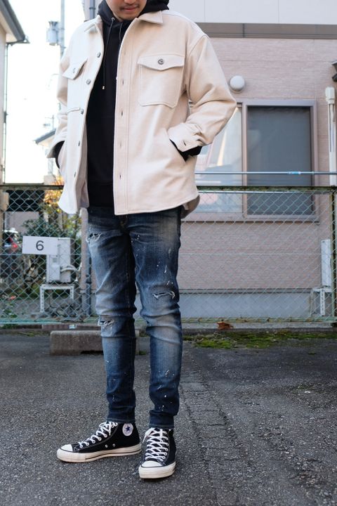 個人的に、今の時期のデートスタイルにオススメなカジュアルコーデかなと