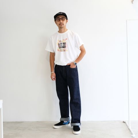 CALEE定番デニムはトレンドになど流されず男らしくいきたいなと