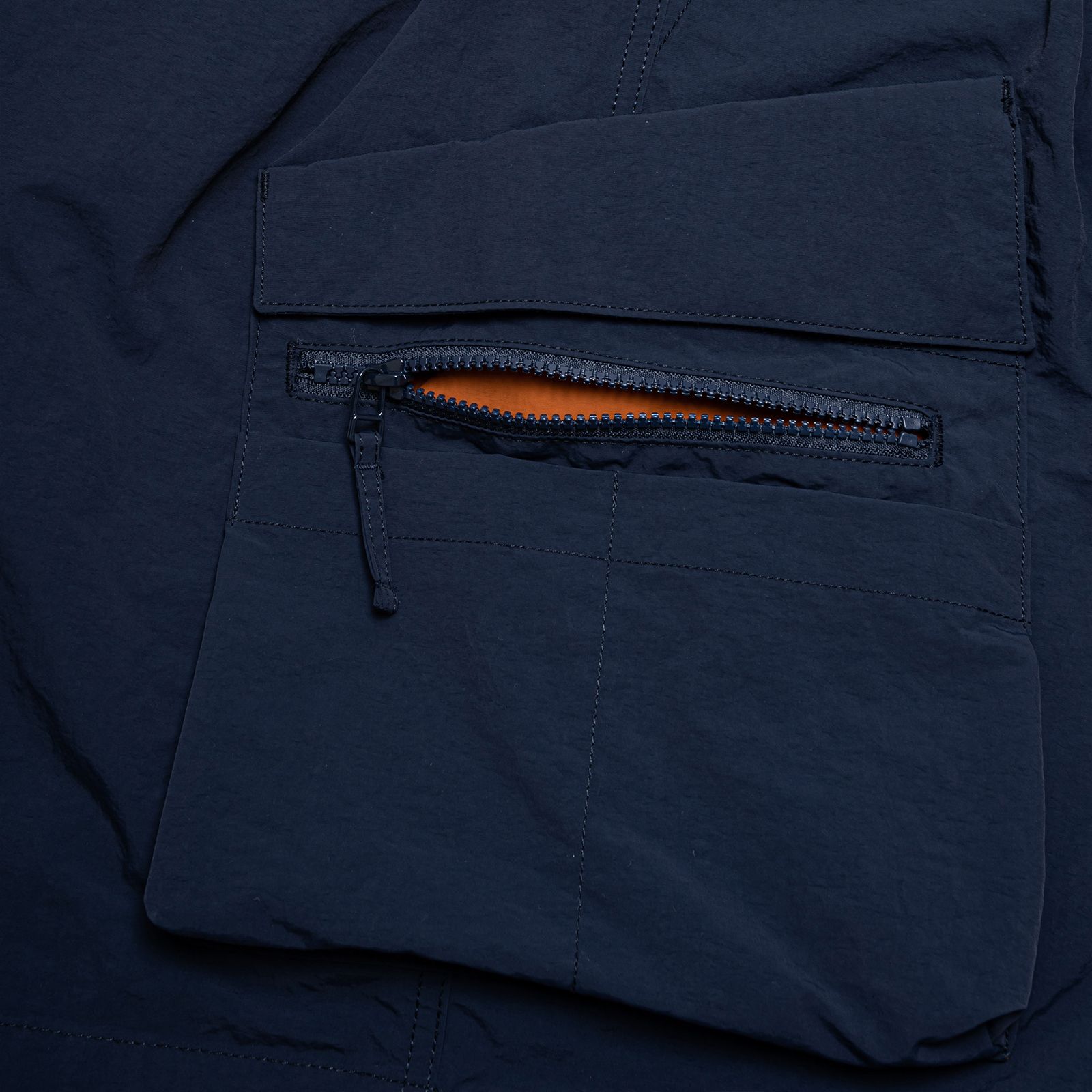 【ラスト1点 XL 】water-repellent nylon cargo shorts / ダークブルー