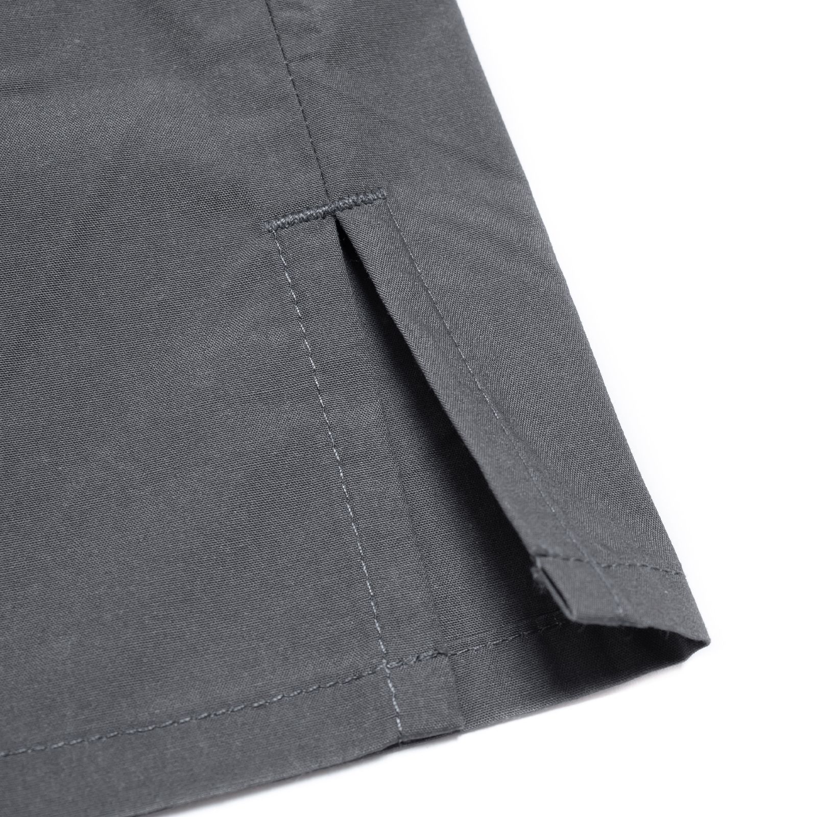 brand logo loose-fit shirt / ダークグレー