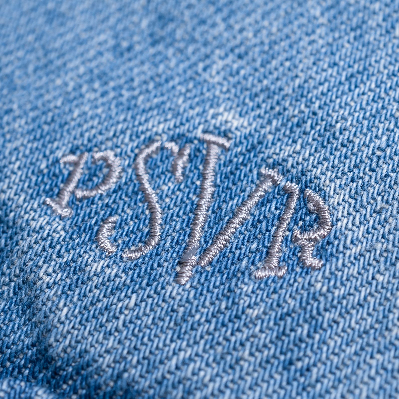 washed double cargo shorts / ウォッシュドデニムブルー