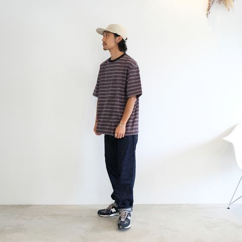 【2023.6.30(Fri) 】CALEEのボーダーTをメインに今の気分なサイズ感で