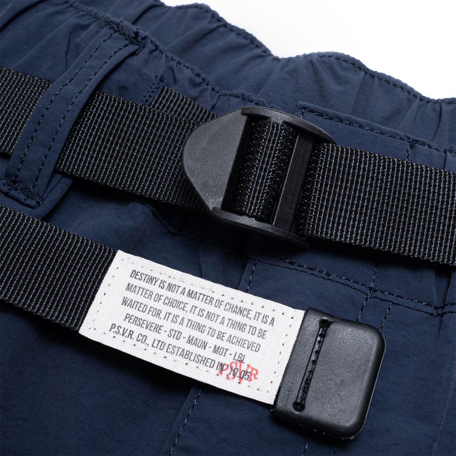 【ラスト1点 XL 】water-repellent nylon cargo shorts / ダークブルー