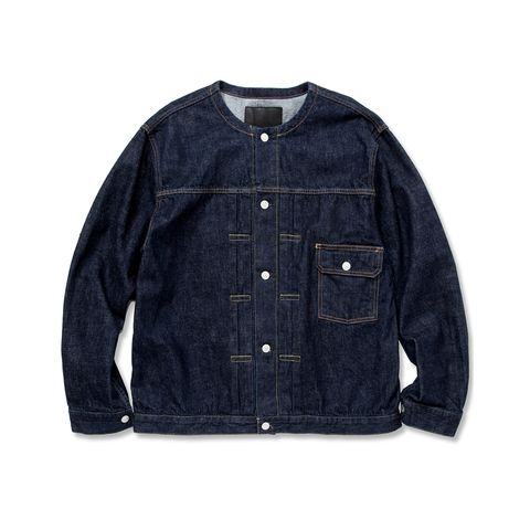【ラスト1点 L 】1st type no collar denim jacket / インディゴワンウォッシュ