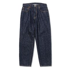 【ラスト1点 32 】Vintage reproduct wide silhouette denim pants  / ワンウォッシュインディゴブルー