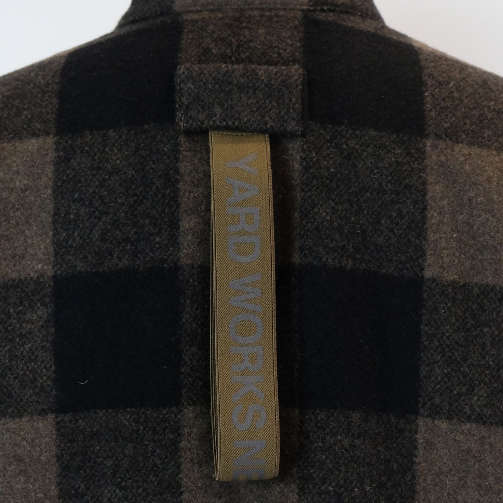 [ラスト1点]【グッドネイバーズシャツ×YARD WORKS】jasper wool yard shirt jacket / カーキチェック