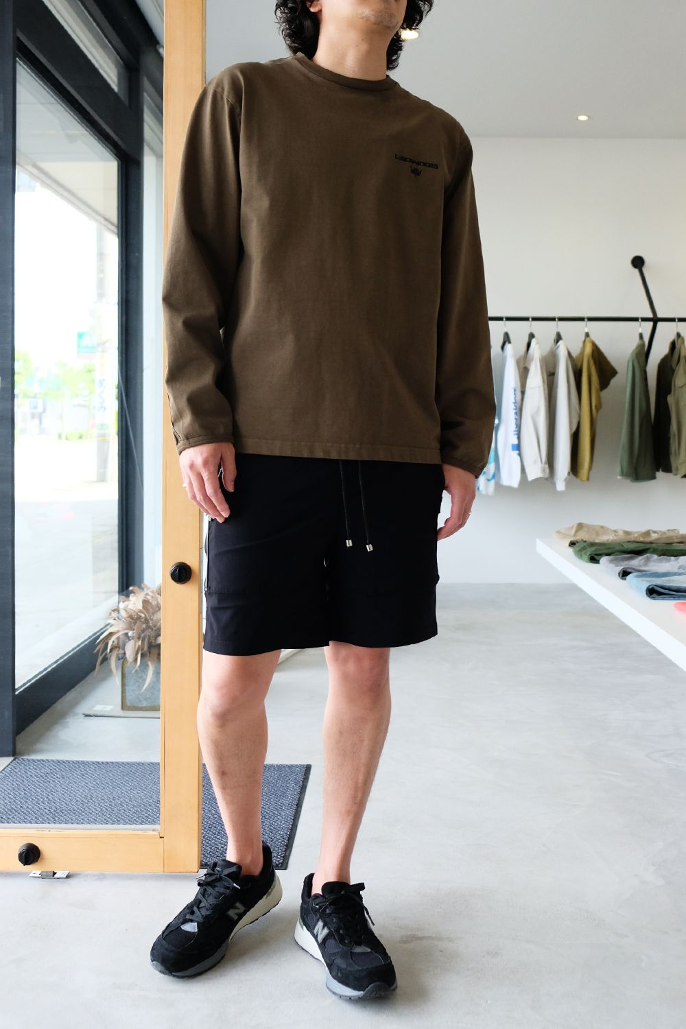 ロンTEEとショーツのバランスがオススメです◎
