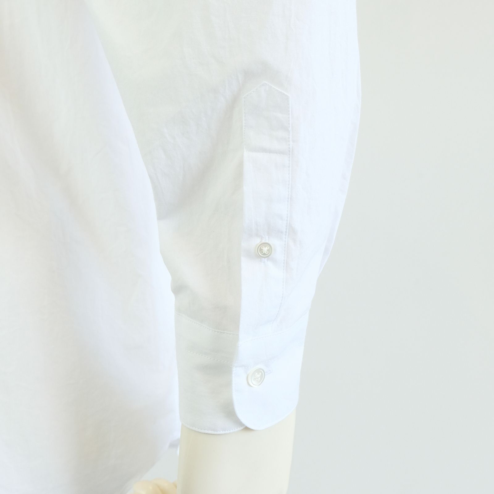 [ラスト1点 M ] コットンブロード ワイドシルエットシャツ / noel regular collar shirts / ホワイト