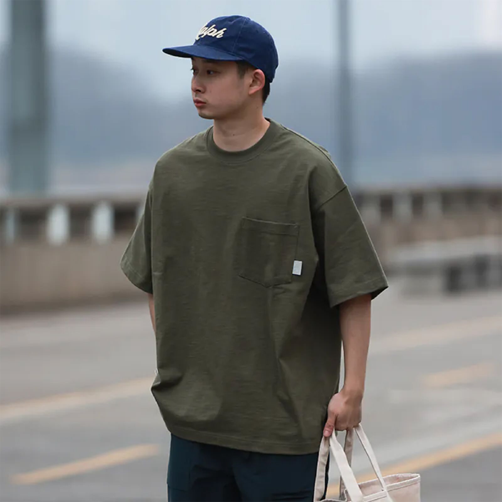 Slub Basic Tee / グリーン